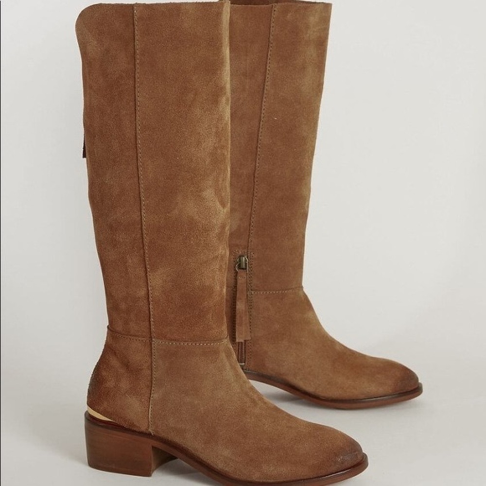 Naughty Monkey tan suede boots 8.5